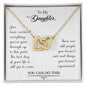 Interlocking Hearts Necklace for Daughter