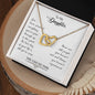 Interlocking Hearts Necklace for Daughter