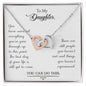 Interlocking Hearts Necklace for Daughter
