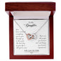 Interlocking Hearts Necklace for Daughter