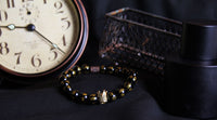 Load image into Gallery viewer, Black Golden Statement Bracelet
